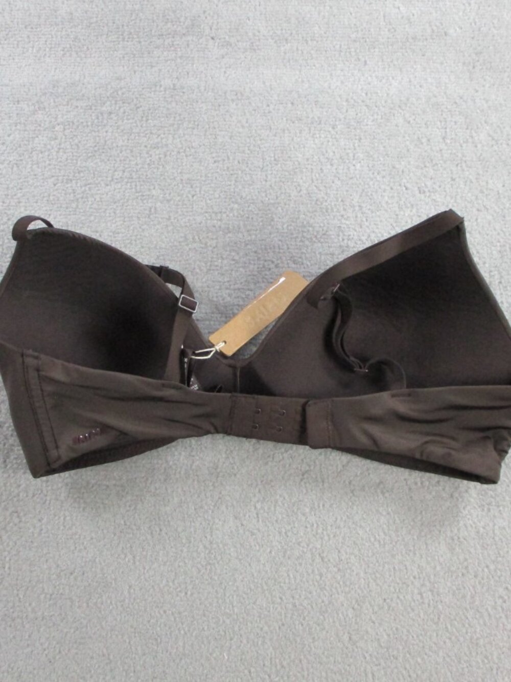 SKIMS Body Lightly Lined Bra Womens 34C Espresso Brown T Shirt Demi NEW - Picture 3 of 6